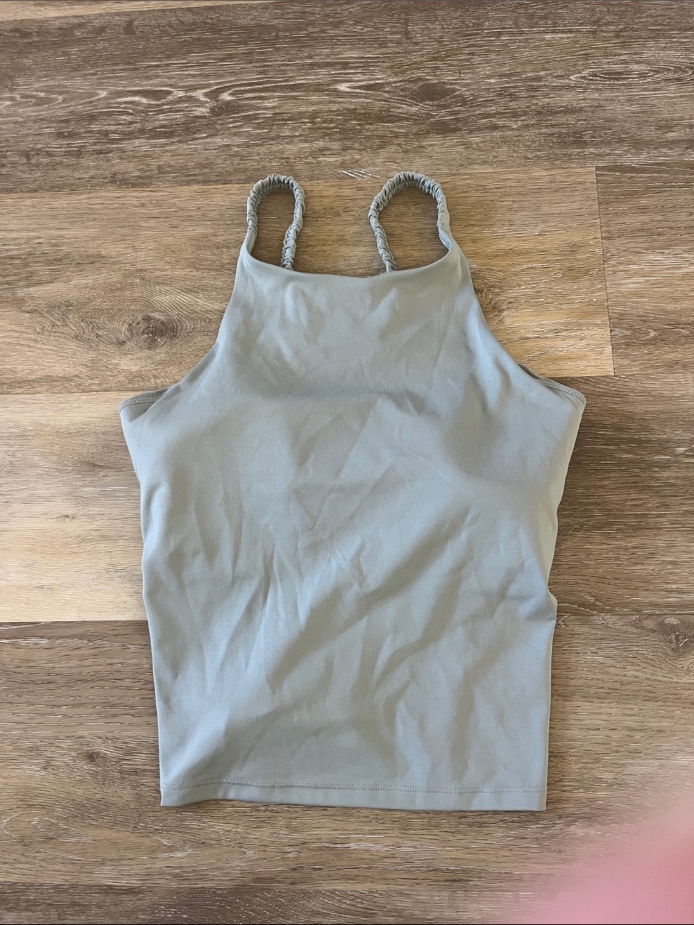 NWT All In Motion Women's Unpadded Tight Fit High Neck Tank Top Green Size XXL